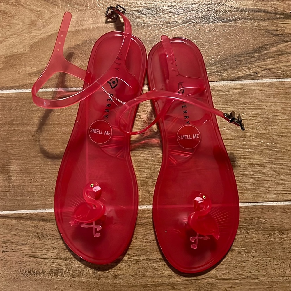 Hot Pink Katy Perry Flamingo Jelly Sandals size 11 brand new